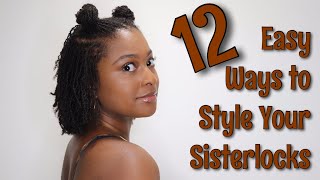 Quick amp Easy Microlocks amp Sisterlocks Hairstyles [upl. by Yllah]