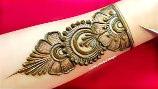 Very beautiful front hand mehndi design  easy mehndi design  mehndi ka design  mehndi design [upl. by Atilrep]