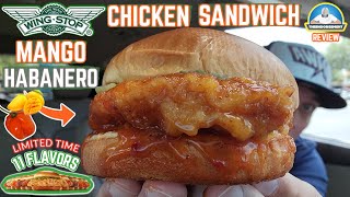 Wingstop® Mango Habanero Chicken Sandwich Review 🥭🌶️🐔🥪  Limited Time Only  theendorsement [upl. by Caye]