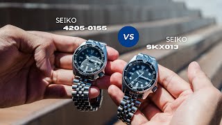 Seiko Midsize Diver Battle  SKX013 vs 42050155 [upl. by Lindgren]