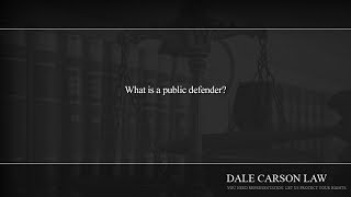 What is a public defender [upl. by Thordia]