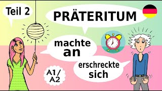 Deutschkurs trennbare reflexive amp häufige regelmäßige Verben Präteritum  German verbs A1 A2 B1 [upl. by Onaivlis]