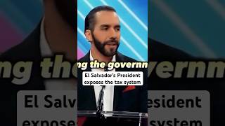 El Salvadors President exposes the tax system shorts [upl. by Crispas]