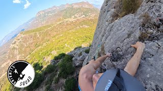 Arrampicata a Jerzu Sardegna  quotLeggende Metropolitanequot 6A  Falesia Isola del Tesoro [upl. by Nilesoy]