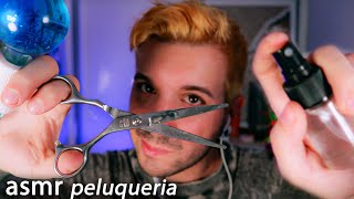 asmr PELUQUERIA REALISTA corte de pelo tratamiento asmr en español para dormir [upl. by Ehav486]