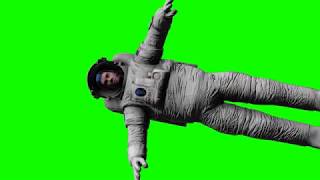 FREE HD Green Screen  NASA ASTRONAUT FLOATING IN SPACE [upl. by Lahey]