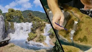 Building the ULTIMATE Waterfall Realistic Scenery Vol11 [upl. by Spratt]