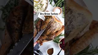 The Best Thanksgiving Turkey Recipe – Dry Brine Turkey with Herb and Salt Rub [upl. by Anilrats553]