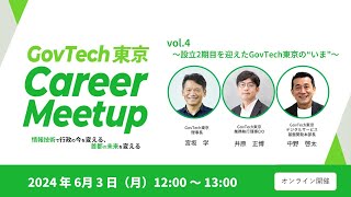 GovTech東京 Career Meetup ～設立2期目を迎えたGovTech東京の“いま“～ [upl. by Areehs]