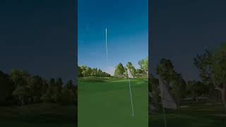 LW BACKSPINS SIDEWAYS INTO HOLE  SHORTS gaming golf golfvr trend video viral game meta [upl. by Angadreme]