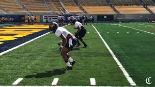 Cal receiver Demetris Robertson perfecting his craft [upl. by Hgiel]