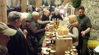 Winterzauber Gartenausstellung Weihnachtsmarkt Schloss Laubach 6112016 [upl. by Skyla]