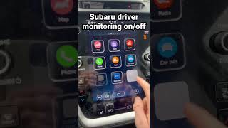 How to turn ONOFF Subaru driver monitoring on Subaru OutbackLegacy [upl. by Arreip]