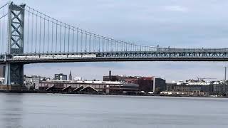 PATCO Crossing The Ben Franklin Bridge Eastbound [upl. by Assirual]