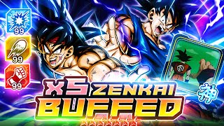 5x ZENKAI BUFFED LF GOKU AND BARDOCK WITH THEIR NEW UNIQUE  Dragon Ball Legends [upl. by Oletha]