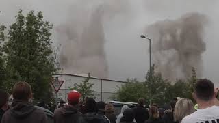 Demolition of Rugeley Power Station Cooling Towers  6 June 2021 [upl. by Enomys]