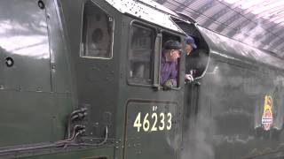 Duchess of Sutherland 46233 at York [upl. by Eelac]