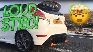 STAGE 2 FIESTA ST  KMS HURRICANE EXHAUST  LOUD [upl. by Nohsad129]