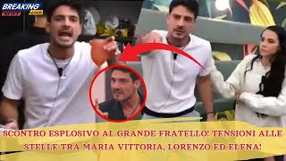 🔴SCONTRO ESPLOSIVO AL GRANDE FRATELLO TENSIONI ALLE STELLE TRA MARIA VITTORIA LORENZO ED ELENA [upl. by Etteloiv]