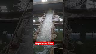 Water enter in the Rapid sand filter for filteration Rapid sand filter  Water filter [upl. by Fowler]