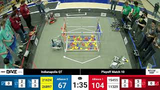 IN FTC 20242025 Indianapolis Qualifier Playoff Match 10 [upl. by Haughay284]