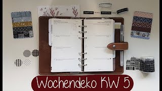 Filofax Wochendeko KW 5 [upl. by Hoxsie72]