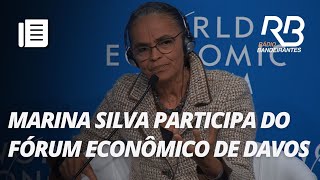 Sem Lula Marina Silva representa o Brasil no Fórum Econômico Mundial em Davos [upl. by Larred489]