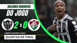 ATLÉTICO MINEIRO X FLUMINENSE LIBERTADORES GOLS DE HOJE MELHORES MOMENTOSGOLS DA RODADAFUTEBOL [upl. by Cornall]