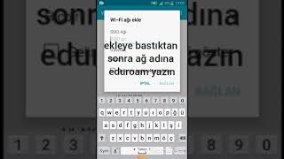 eduroam a nasıl bağlanılır android [upl. by Aelyk]