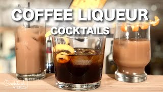 3 Easy Coffee Liqueur Cocktails  1Minute Cocktail Recipes [upl. by Akli]