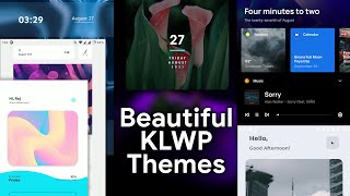 Top 10 Beautiful KLWP Themes of 2021 [upl. by Sacram]