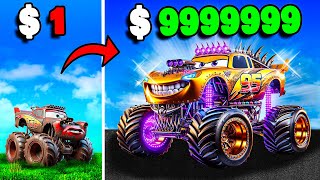 1 to 1000000 CARS Monster Truck [upl. by Lissie460]