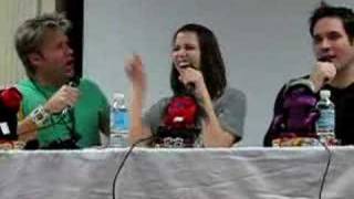 Vic Mignogna and Travis Willingham kiss Laura Bailey [upl. by Munn361]