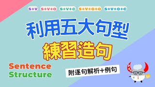 【文法基礎篇】Sentence Structure｜利用五大句型練習造句｜英文基礎文法結構｜ Boro English [upl. by Aicat]