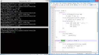 Programming example Class function overriding [upl. by Laicram]