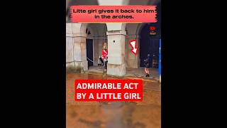 ADMIRABLE ACT BY A LITTLE GIRL kingsguard uk london respect [upl. by Stephani412]