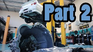 R34 Manual Conversion Part 2  Removing automatic components [upl. by Aerdnua]