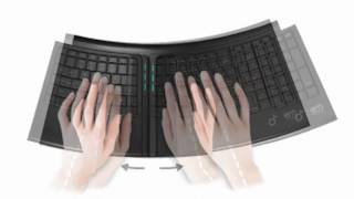 SmartFish ergonomic keyboard and tilting mouse [upl. by Dougie]