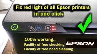 Epson L3250 L3215 L3216 L3210 Red Light Blinking Solution  How To Reset Epson L3250 Printer [upl. by Malloch8]