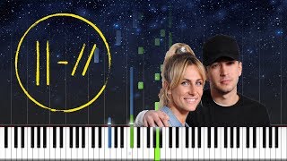 twenty one pilots  Smithereens  EASY PIANO TUTORIAL [upl. by Iran]