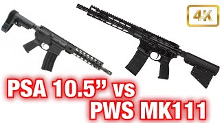 PSA 105quot AR pistol vs PWS 1185quot AR pistol [upl. by Bianca]