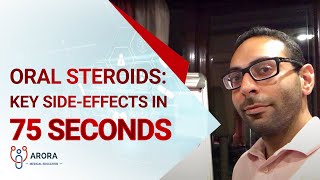 Oral Steroids Key sideeffects in 75 seconds [upl. by Gallagher]