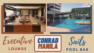 MANILA Philippines Conrad Manila Executive Lounge Access  Pool Area PART 2 [upl. by Stubbs]