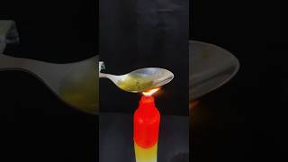 Cooking Oil Vs Pencil Graphite Experiment Hotspoon flames viral Red Hot Metal Ball fire [upl. by Sumaes]