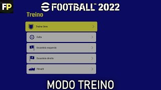 Efootball 2022  Como jogar o modo treino e trocar de time nele [upl. by Odab43]