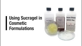 Using Sucragel in Cosmetic Formulations  Oily gels [upl. by Are]