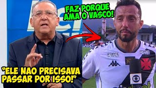 VEJA OQUE DISSE GALVÃO BUENO SOBRE A ENTREVISTA DE NENÊ CHORANDO PELO VASCO [upl. by Romonda]