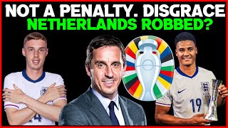 PENALTY WAS A DISGRACE GARY NEVILLE  ENGLAND THROUGH EURO FINAL  NETHERLANDS ROBBED [upl. by Anyek]