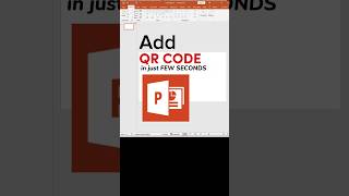 How to insert QR code in PowerPoint powerpoint powerpointpresenation [upl. by Nuahsak]