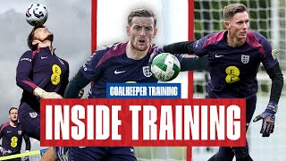 Claiming Crosses ShotStopping and Head Tennis Pickford Pope and Henderson  Inside Training GK [upl. by Xanthe]